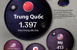 Dự trữ dầu của Trung Quốc lớn hơn tổng dự trữ của Mỹ, Nhật Bản và nhiều nước lớn